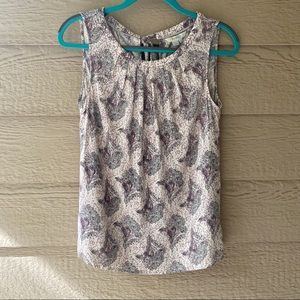 Boden Floral Bouquet Sleeveless Blouse
